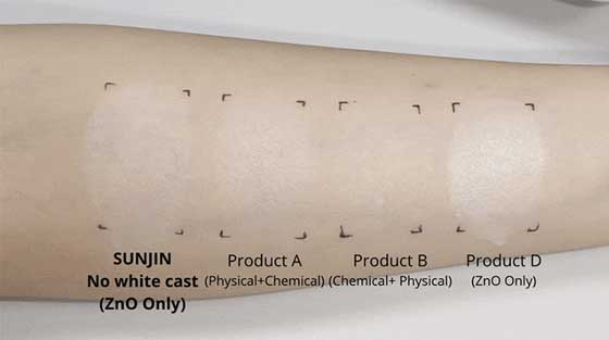 ZnO only! 무기자차지만 혼합 자차만큼 투명한 Sun Block SPF50 PA4+