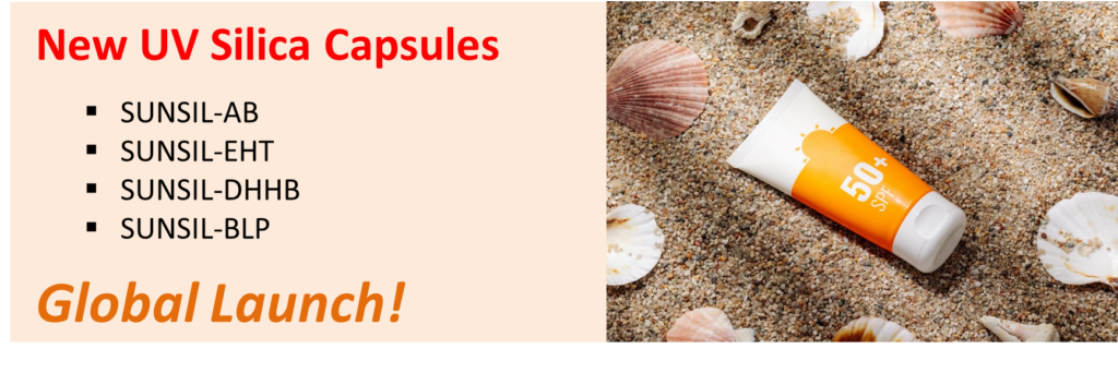  SUNJIN NEWSLETTER 차세대 자외선 차단 소재, 실리카 캡슐 제품 추가 런칭!